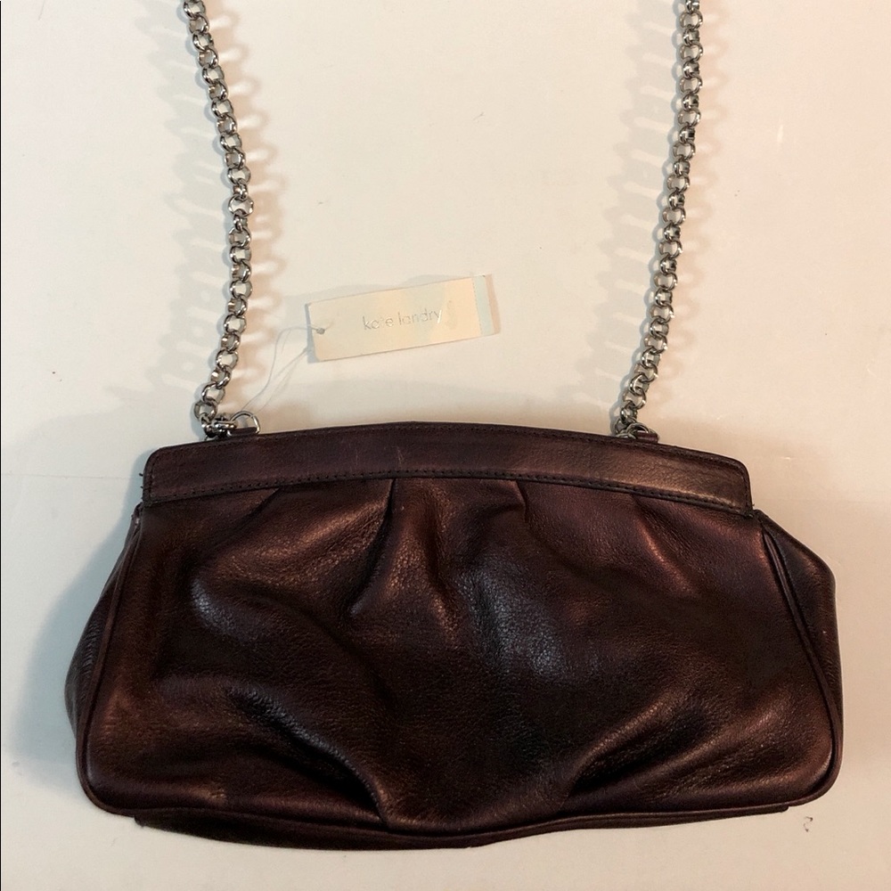 Kate Landry Leather Red Burgundy Wine Purse